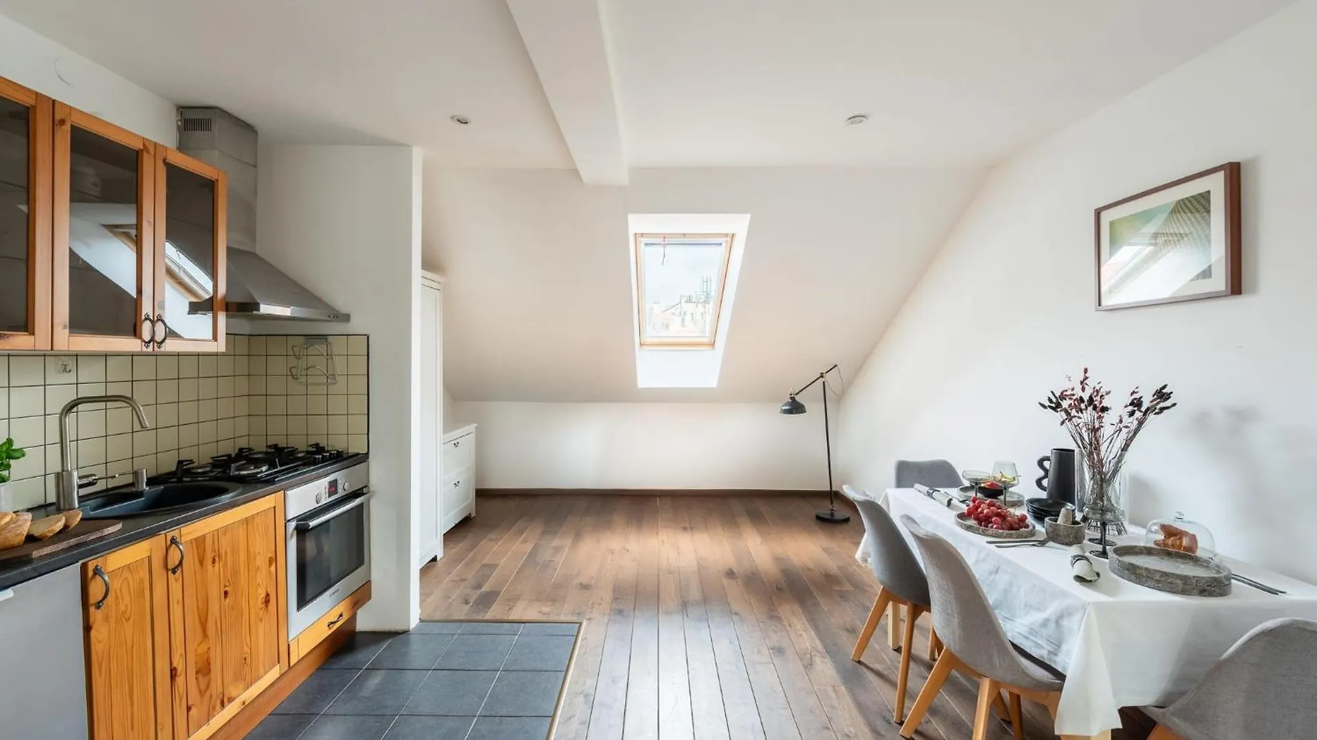 Charming Prague Apartment In Vrsovice With Roof Terrace