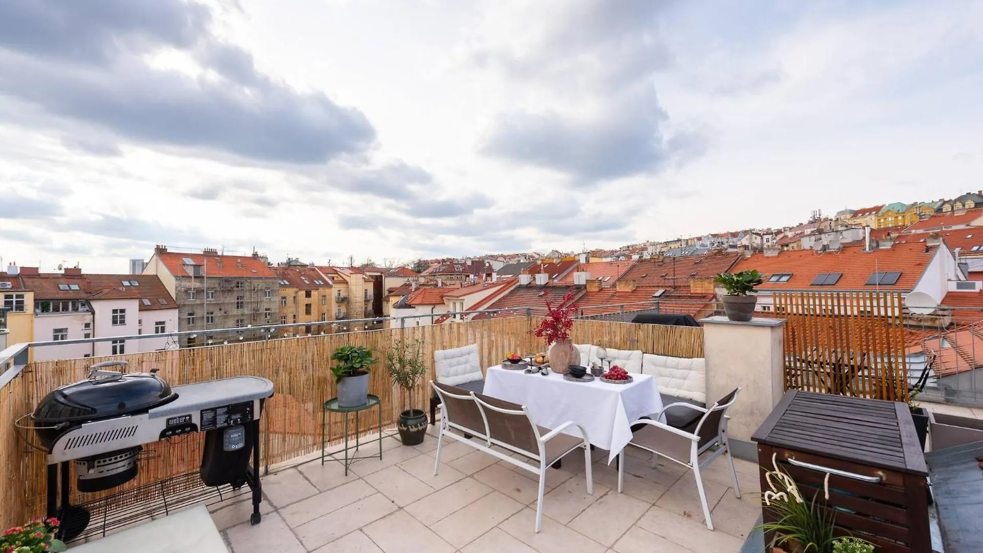 Charming Prague Apartment In Vrsovice With Roof Terrace
